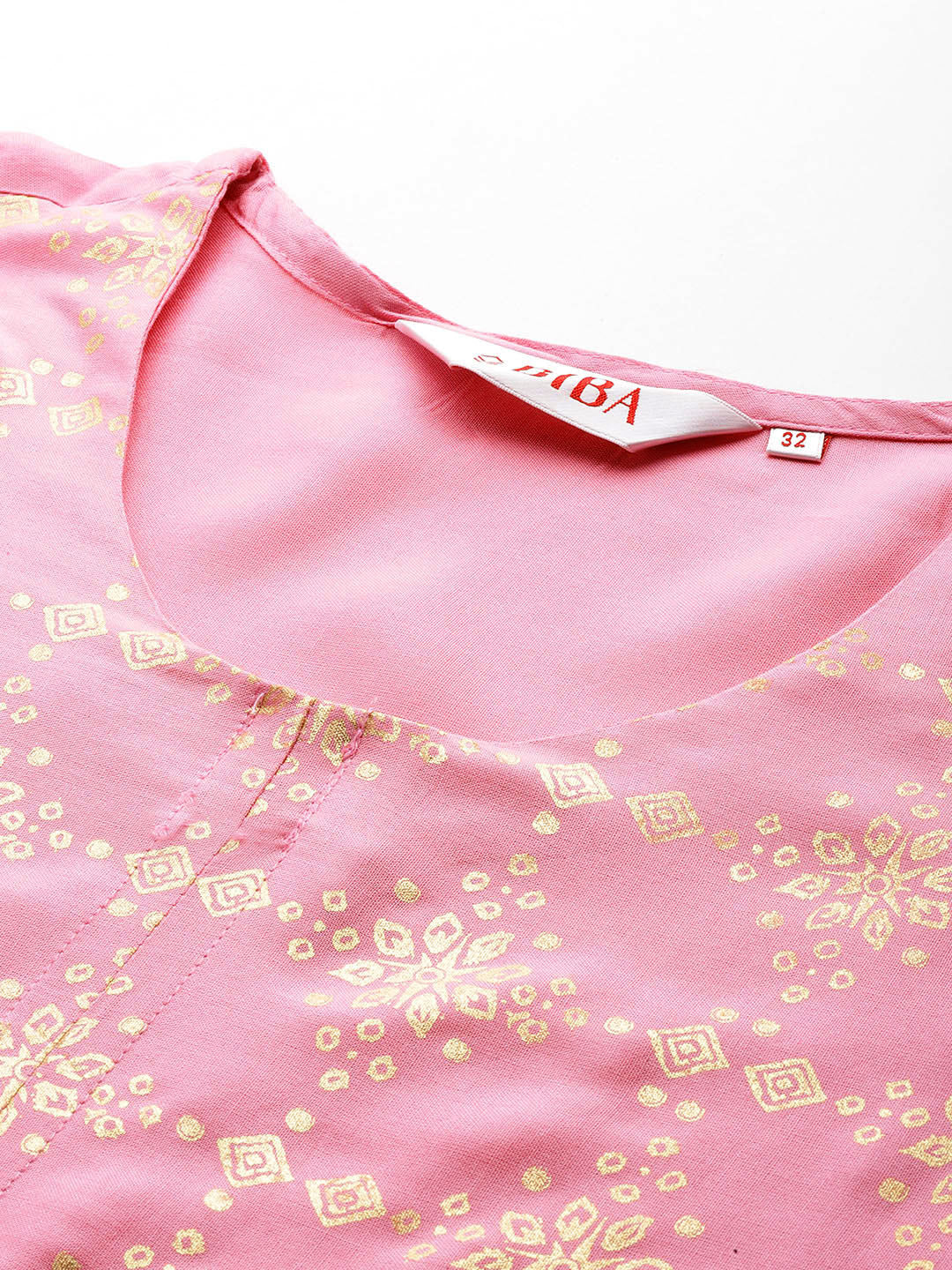 Biba Women Ethnic Motifs Printed Regular Kurta with Trousers - Distacart