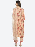 Thumbnail for Biba Floral Printed Kurta With Trousers & Dupatta - Distacart