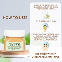 Thumbnail for Bella Vita Organic De Tan Face Brightening Pack - Distacart