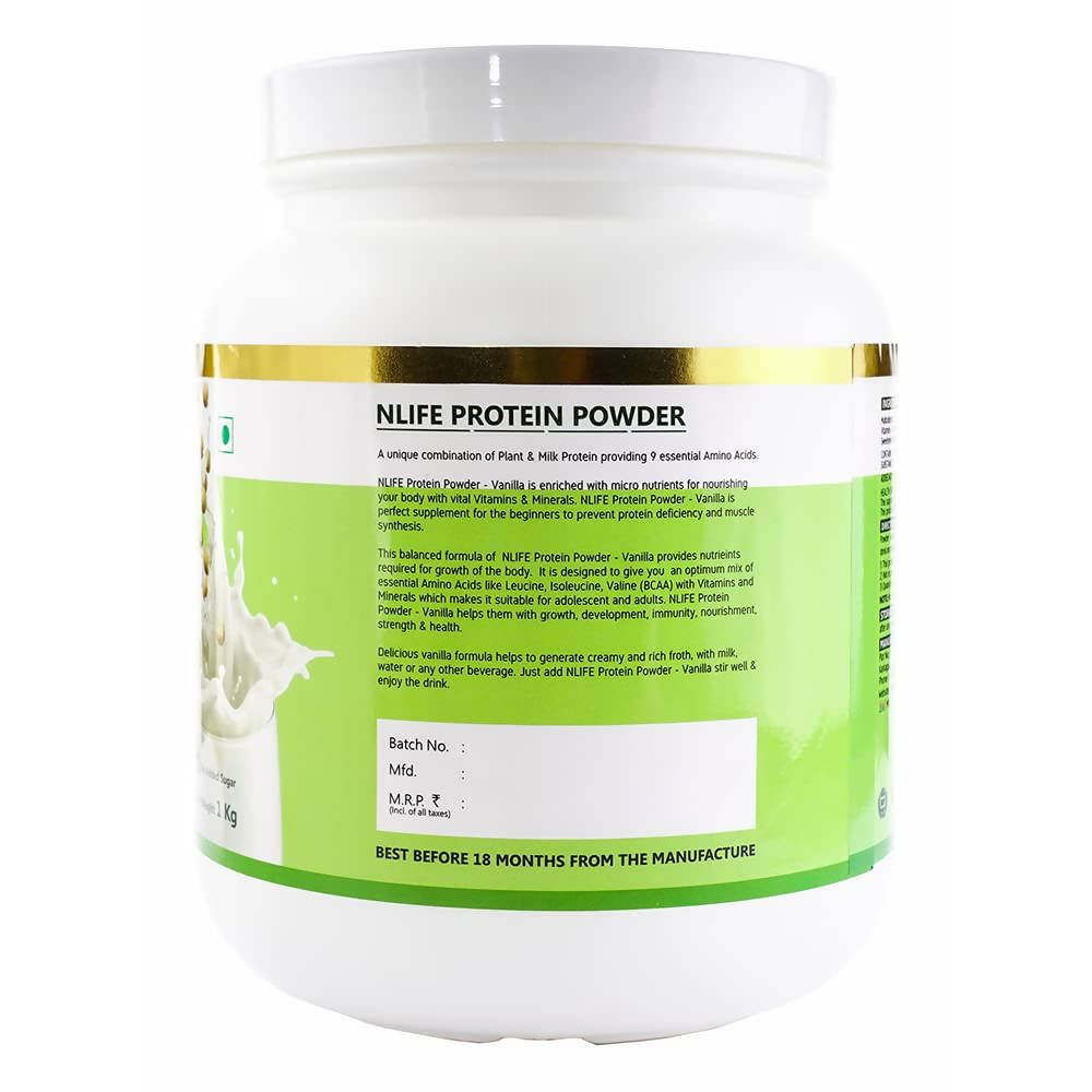 NLife Protein Powder Vanilla Flavor - Distacart