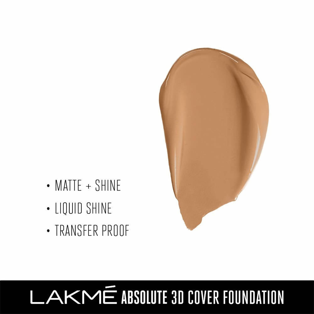 Lakme Absolute 3D Cover Foundation - Cool Walnut - Distacart