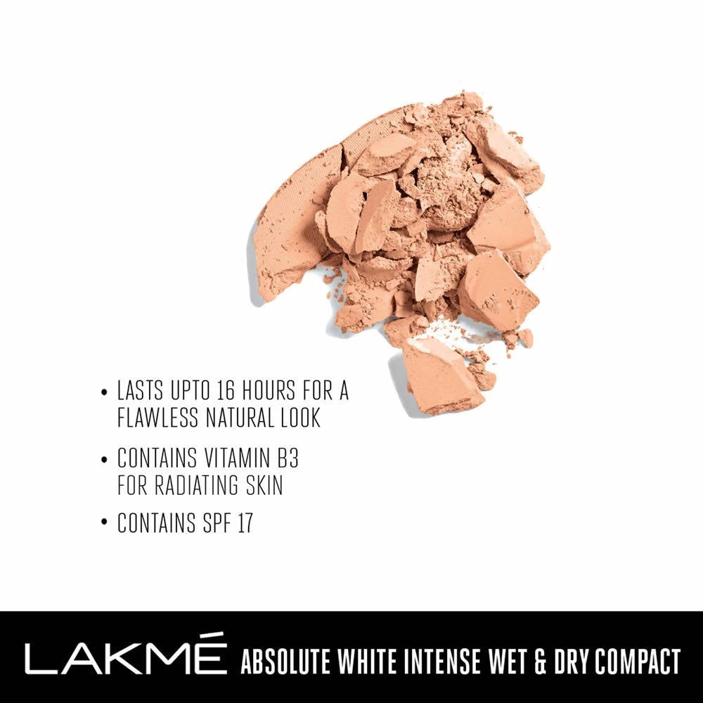 Lakme Absolute White Intense Wet and Dry Compact - Golden Light - Distacart