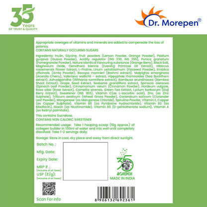 Dr. Morepen Natural Collagen Builder - Orange Berry Flavour - Distacart