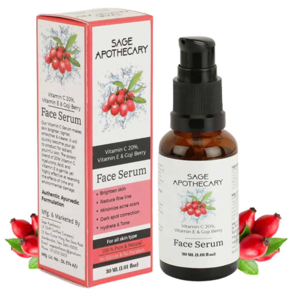 Sage Apothecary Vitamin C 20% Face Serum - Distacart