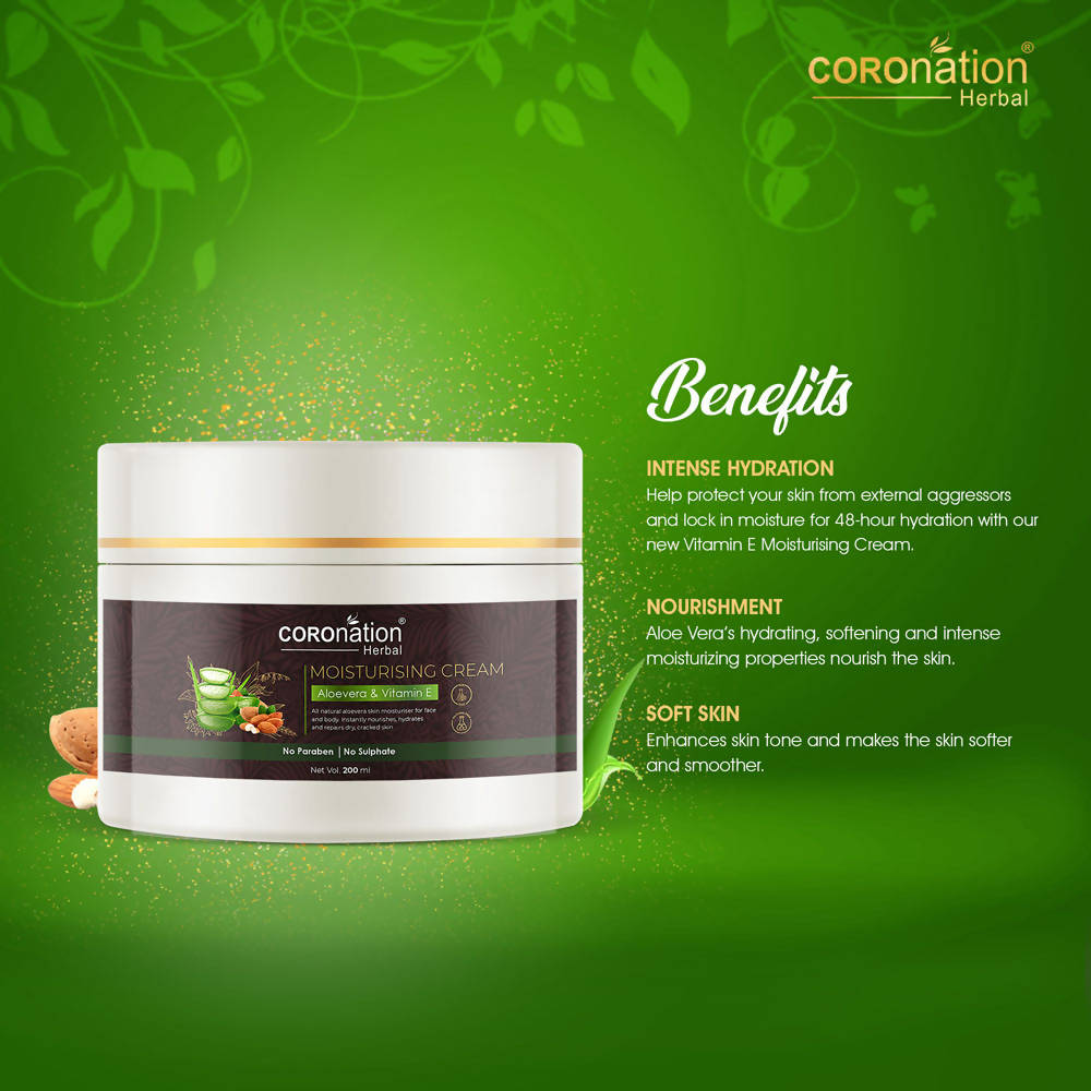 Coronation Herbal Aloevera and Vitamin E Moisturizing Cream - Distacart