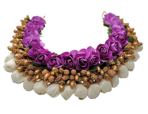 Purple Flower Hair Gajra