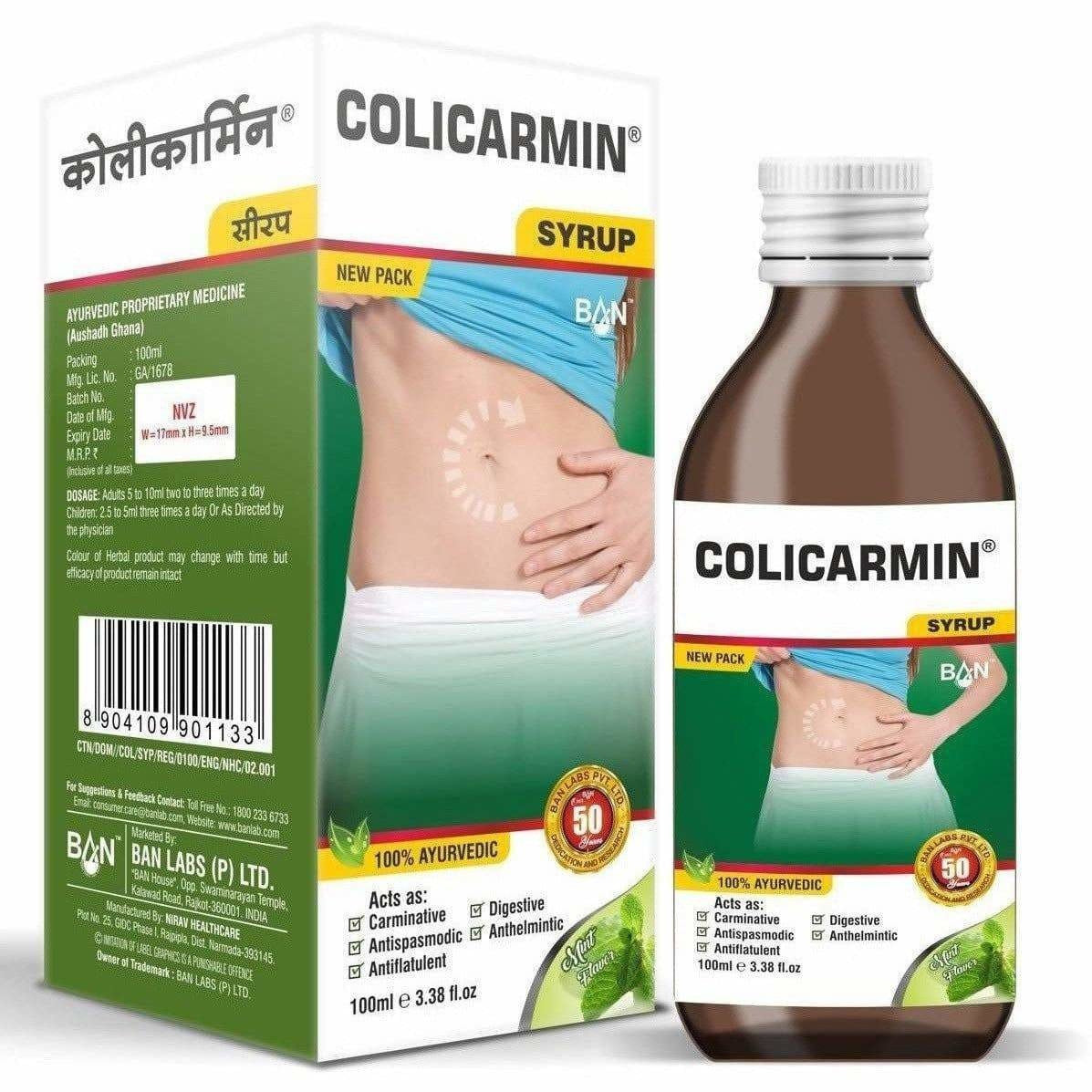 Ban Ayurveda Colicarmin Syrup