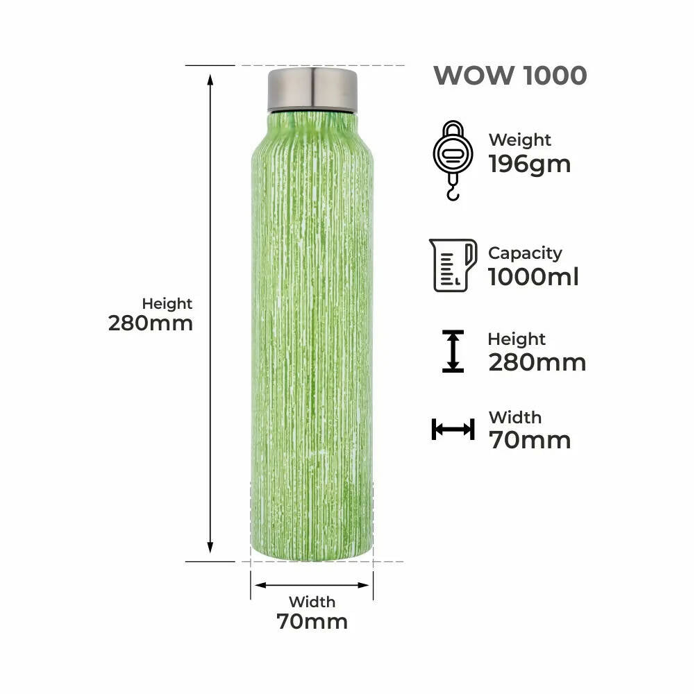 Dubblin Wow Stainless Steel Fridge Water Bottle - Distacart