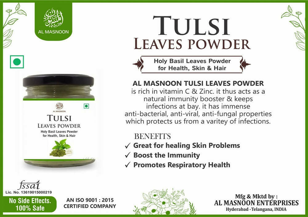 Al Masnoon Tulsi Powder - Distacart