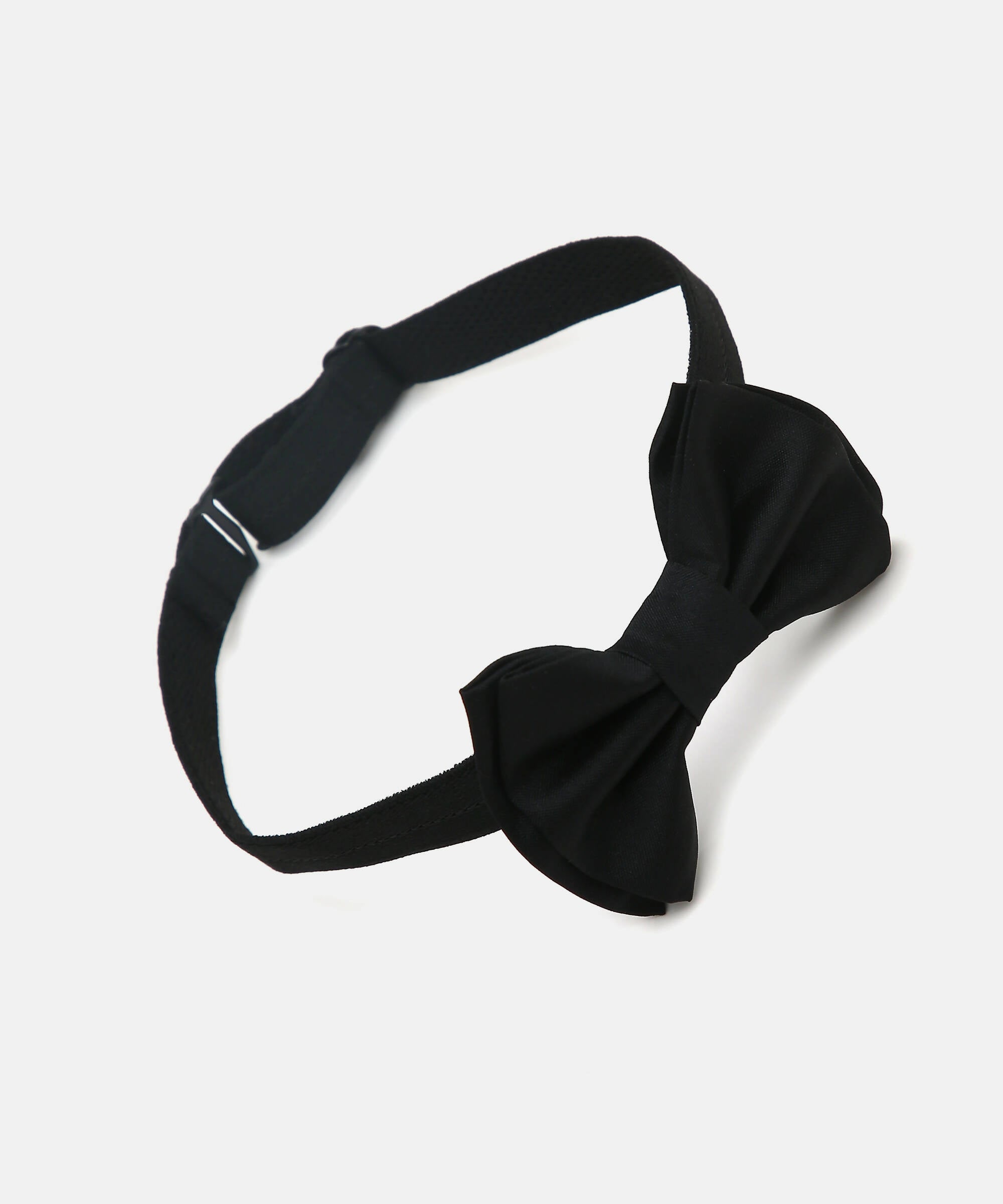 Manet Boys Solid Double Layer Bow - Black - Distacart