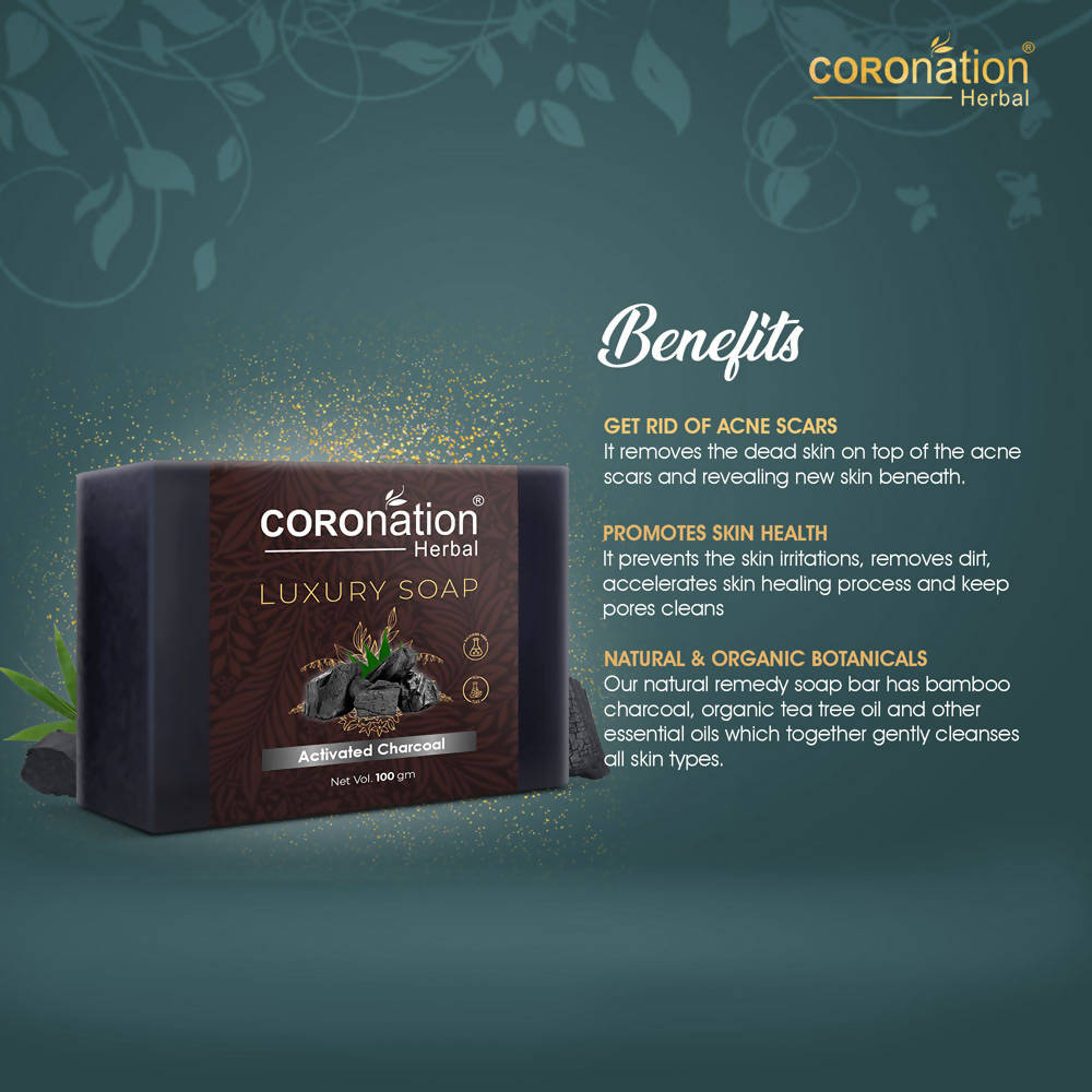 Coronation Herbal Activated Charcoal Luxury Soap - Distacart