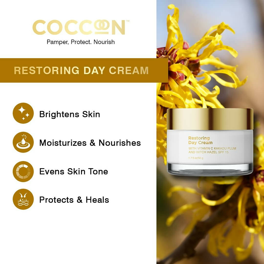 Coccoon Restoring Day Cream With Vitamin C Kakadu Plum and Witch Hazel - Distacart