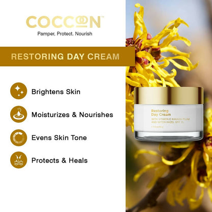 Coccoon Restoring Day Cream With Vitamin C Kakadu Plum and Witch Hazel - Distacart