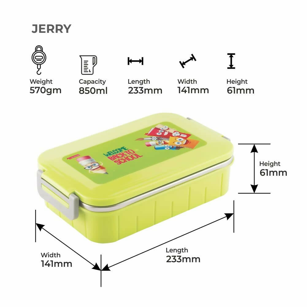 Dubblin Jerry Stainless Steel Lunch Box - Distacart