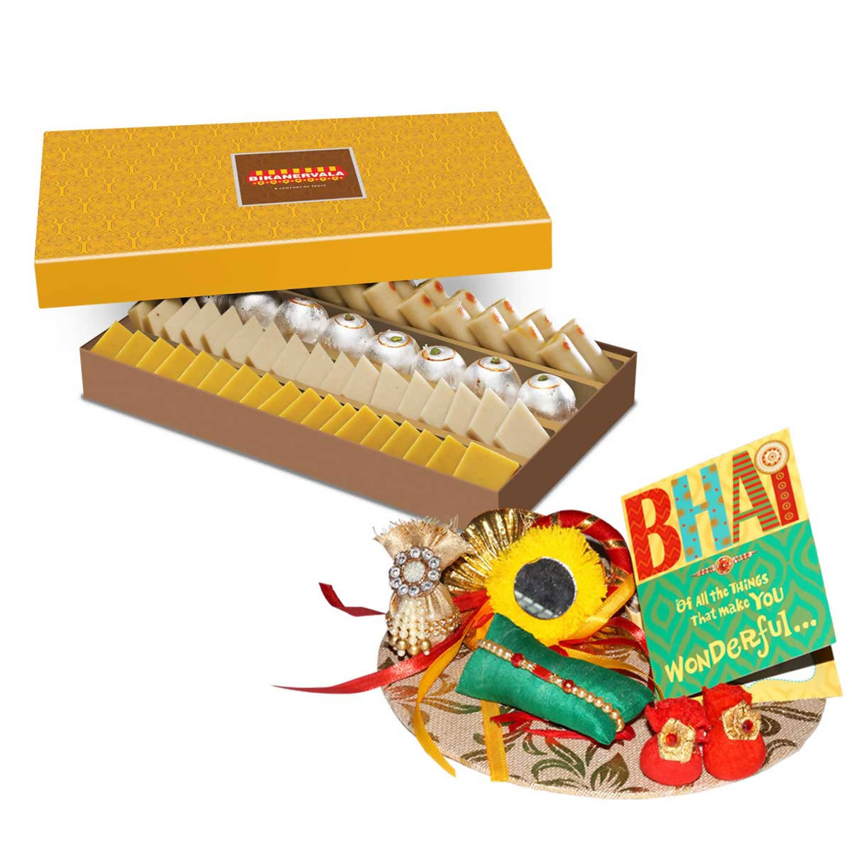 Bikanervala Golden Super Kaju Mix Rakhi Gift - Distacart