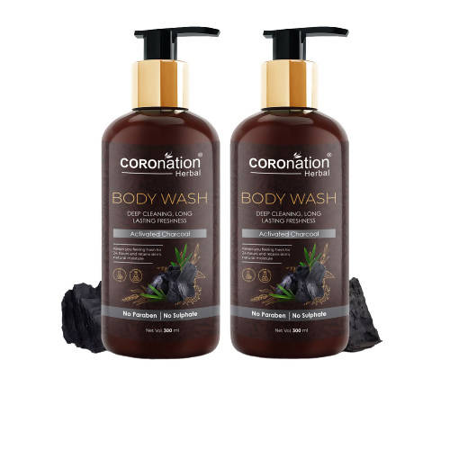 Coronation Herbal Activated Charcoal Body Wash - Distacart
