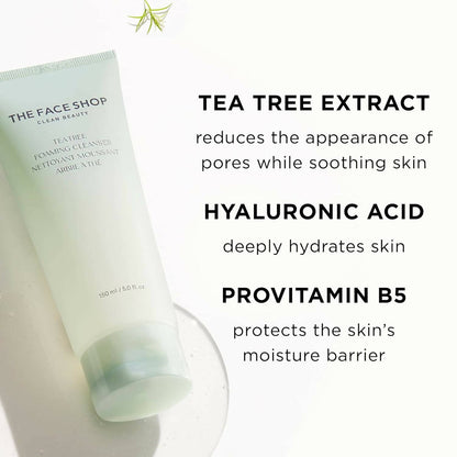 The Face Shop Tea Tree Pore Clarifying Gel Cleanser - Distacart