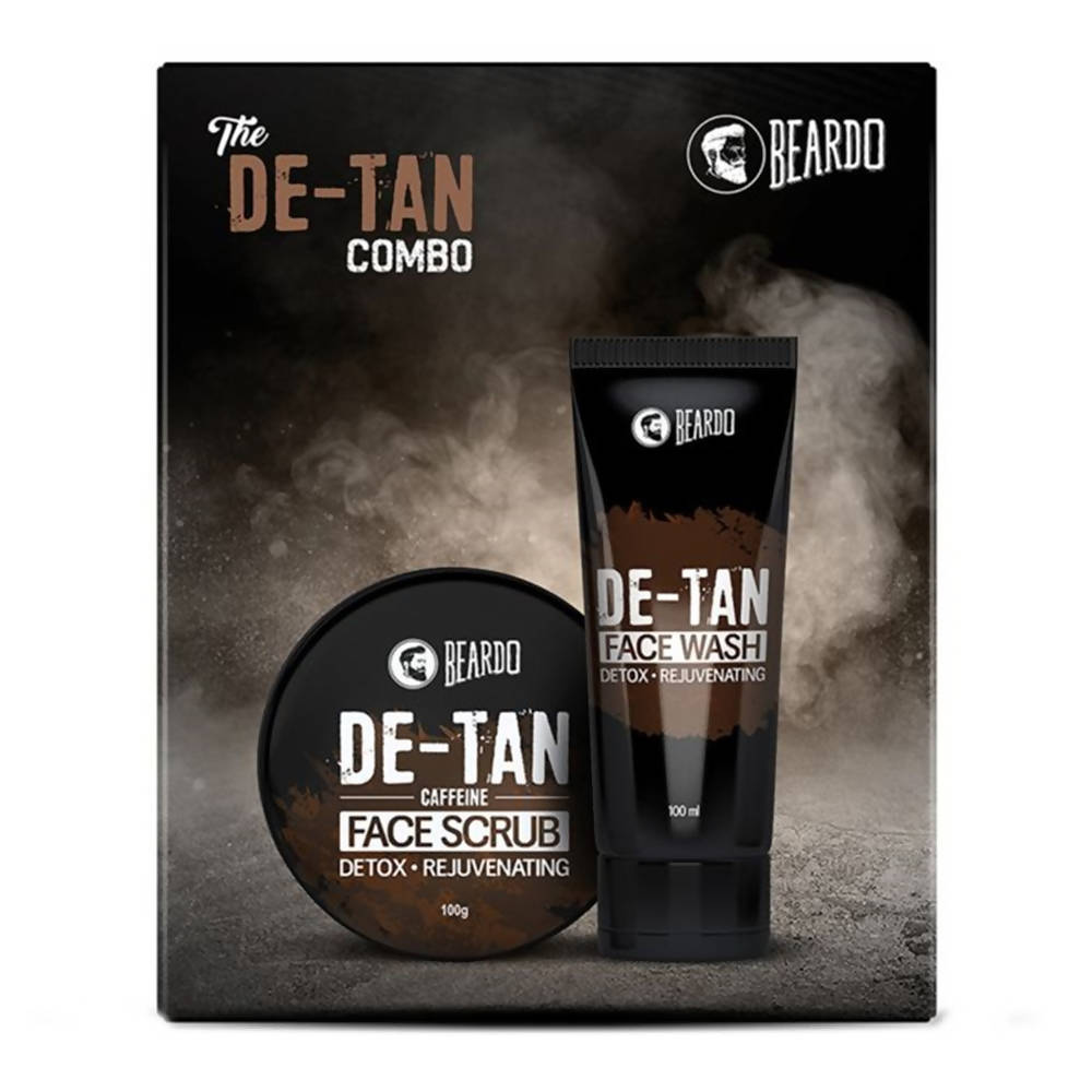 Beardo De-Tan Face Wash And De-Tan Face Scrub Combo Gift Box - Distacart