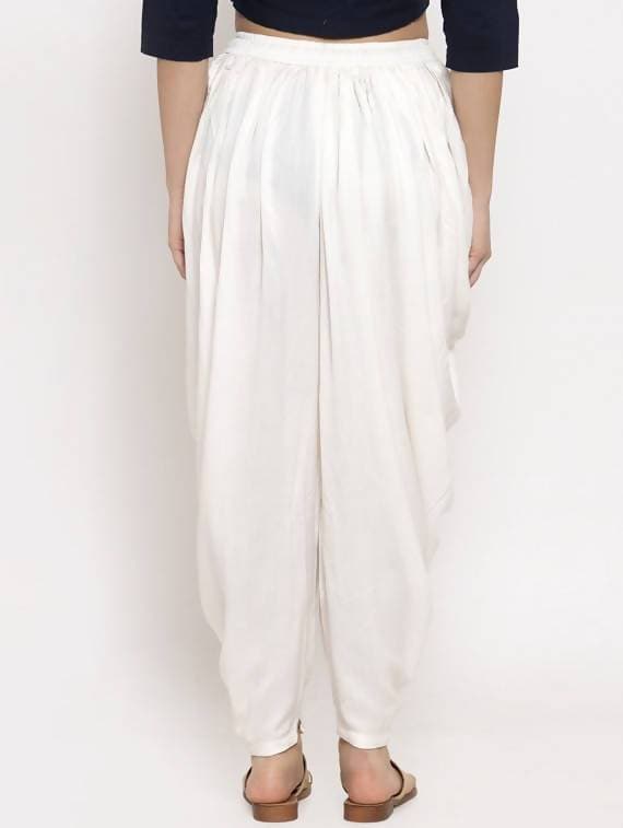 Women’s White Dhoti Pant CH07D