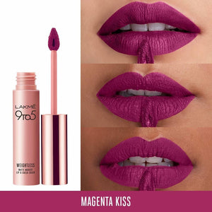 Lakme 9 to 5 Weightless Mousse Lip & Cheek Color - Magenta Kiss - Distacart