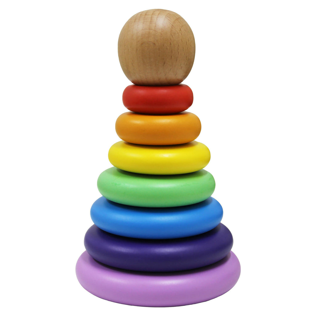 Matoyi Rainbow Colored Ring Stacker Toy For Kids - Distacart