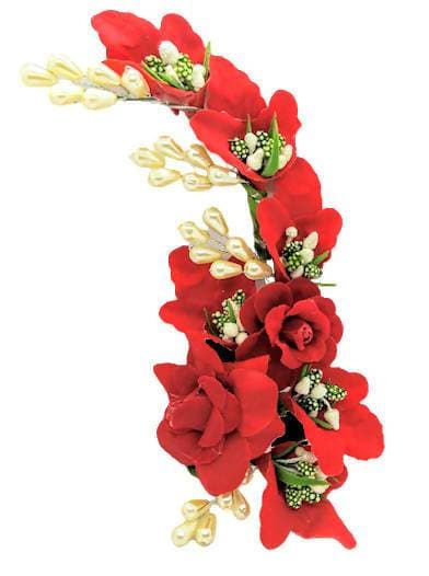 Red Trendy Flower Brooch