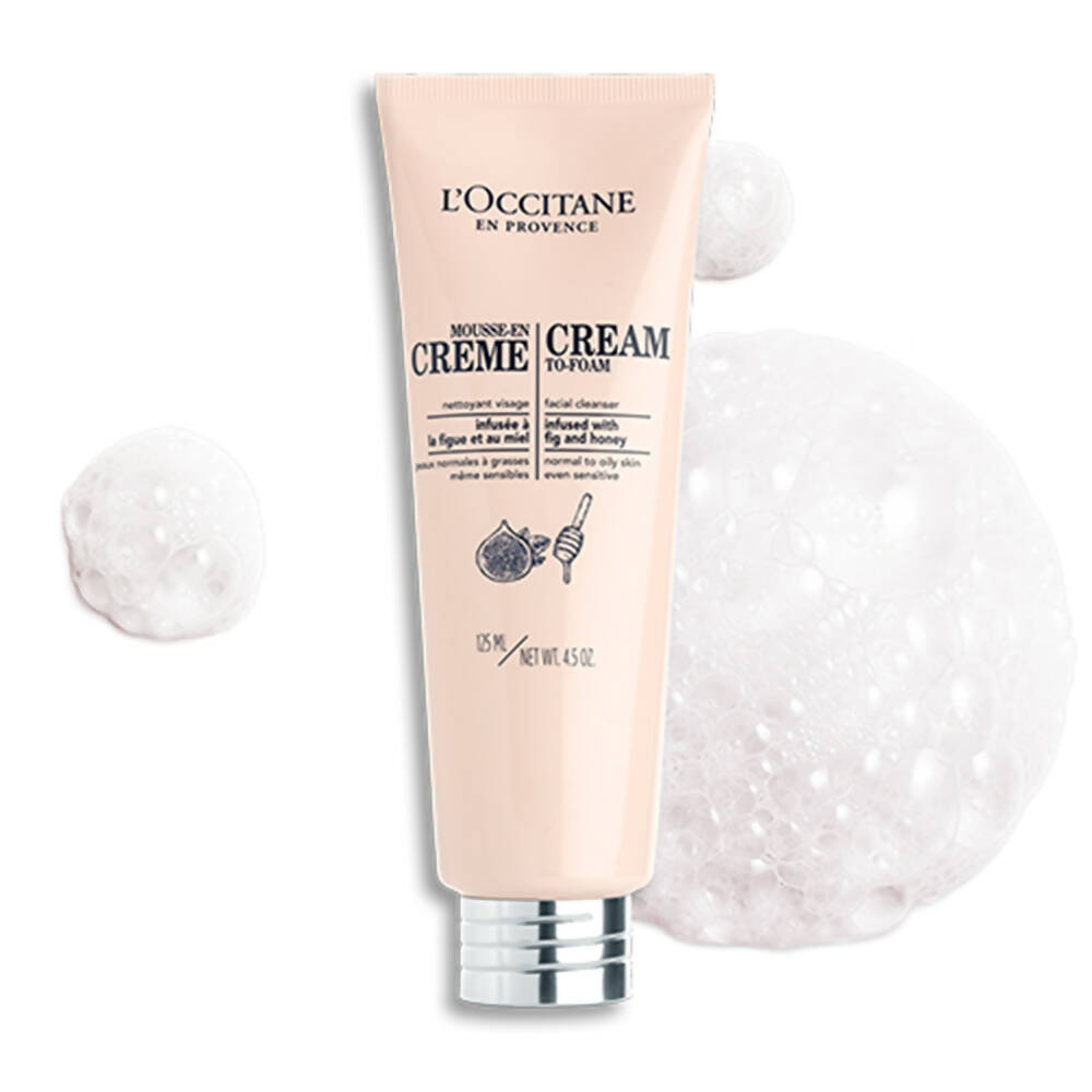L'Occitane Cream-To-Foam Face Wash - Distacart