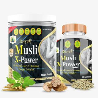 Divya Shree Musli X-Power Capsule, Powder Combo - Distacart