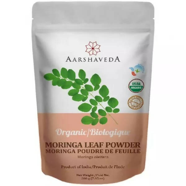 Aarshaveda Organic Moringa Powder - Distacart