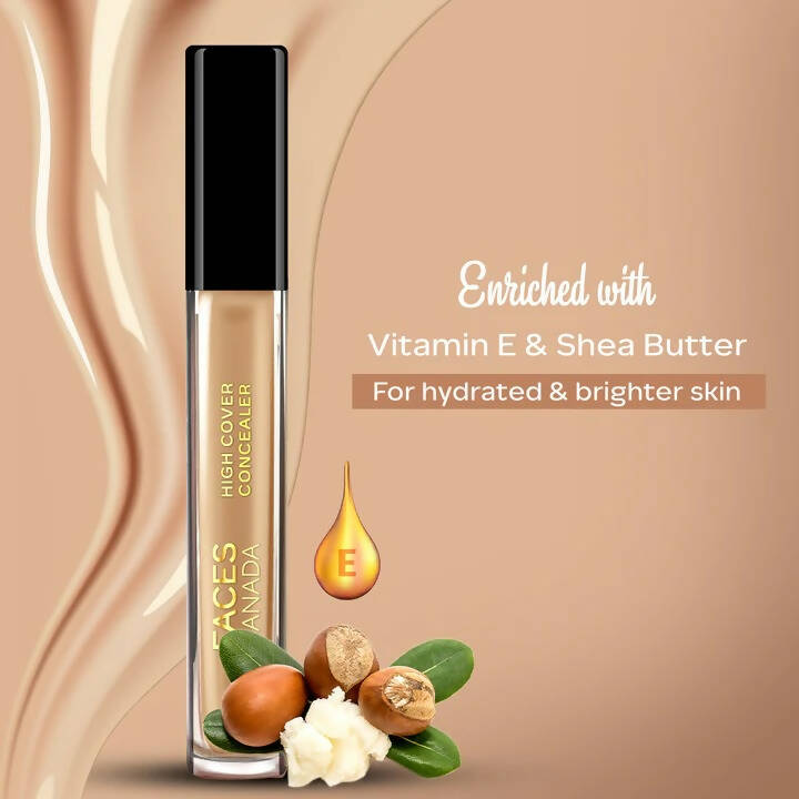 Faces Canada High Cover Concealer-Caramel Crunch 03 - Distacart