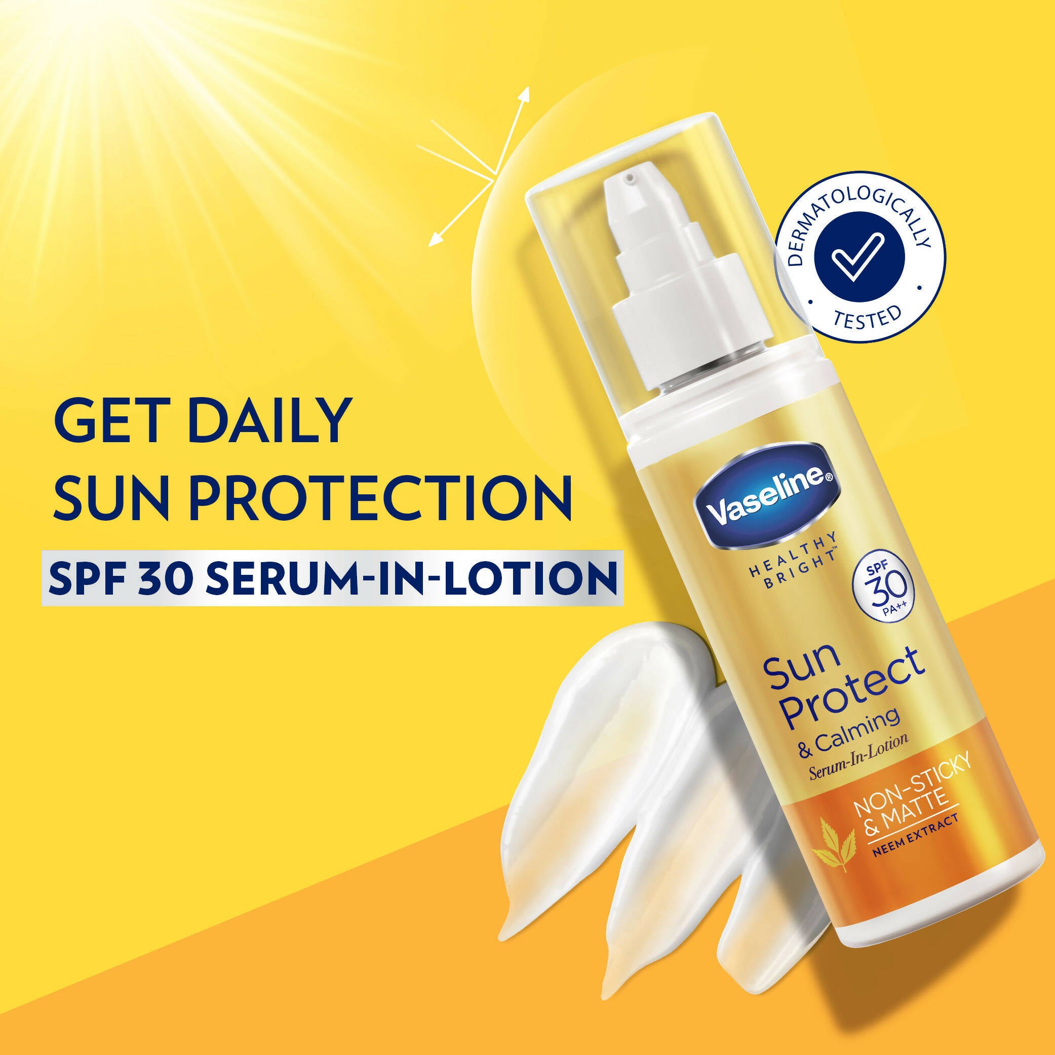 Vaseline Sun Protect & Calming Serum in Lotion with SPF 30 - Distacart