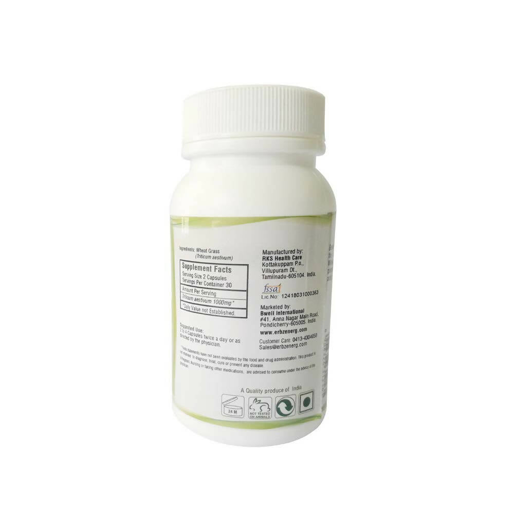 Erbzenerg Wheat Grass Capsules - Distacart