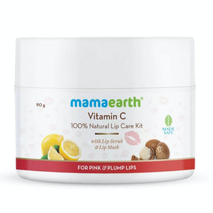 Mamaearth Vitamin C Natural Lip Care Kit With Lip Scrub & Lip Mask