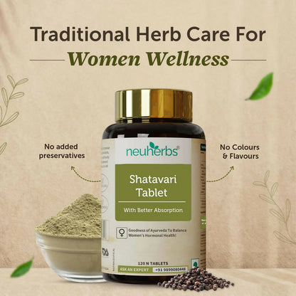 Neuherbs Shatavari Tablets for Women - Distacart