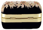 Thumbnail for Jaishri Handicrafts Pearl Floral Clutch Carbon Black