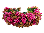 Thumbnail for Pink & Gold Pollens Bridal Hair Gajra - Distacart