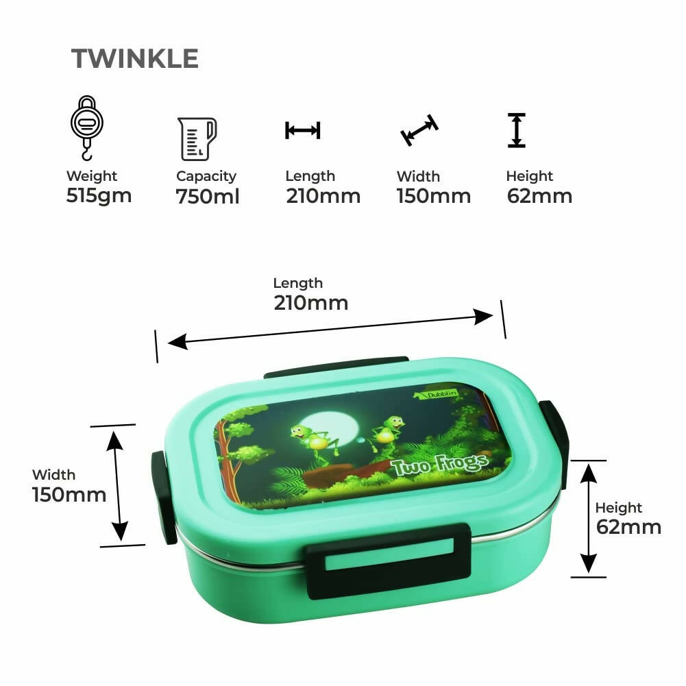 Dubblin Twinkle Stainless Steel Lunch Box - Distacart