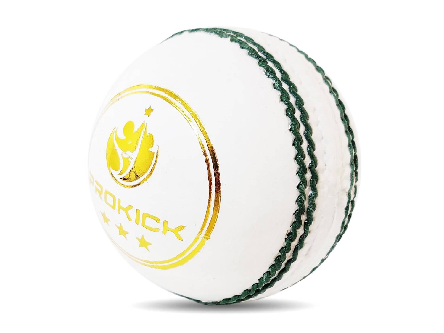 Prokick Club Four Piece Leather Cricket Ball - White - Distacart