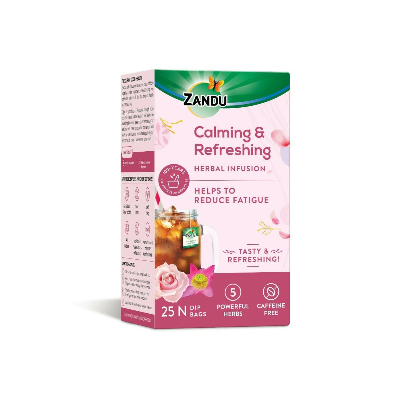 Zandu Calming & Refreshing Herbal Infusion - Distacart