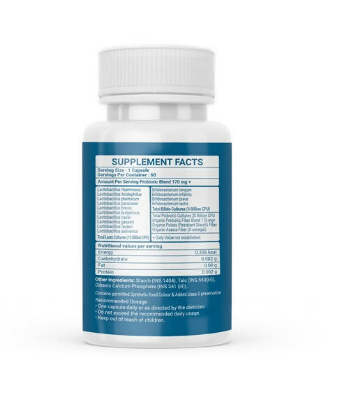 Nutrisouk Pre-Probiotics 20 Billion CFU Capsules - Distacart