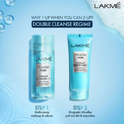Lakme Micellar Pure Facewash For Deep Pore Cleanse - Distacart