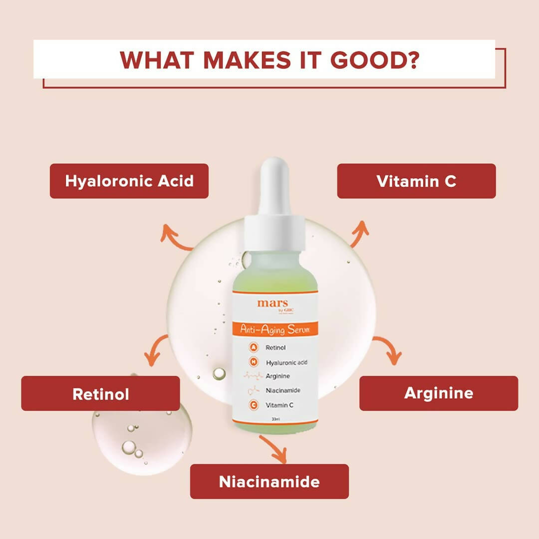 Mars By GHC 1% Retinol Anti Aging Face Serum For Beginners - Distacart