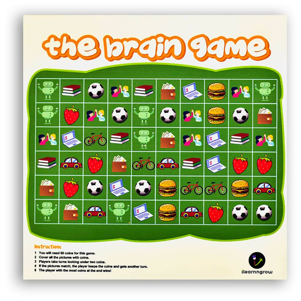 iLearnngrow Kid's Brain Board Game to Improve Memory and Observation Skills for Age 5 - 10 Years - Distacart