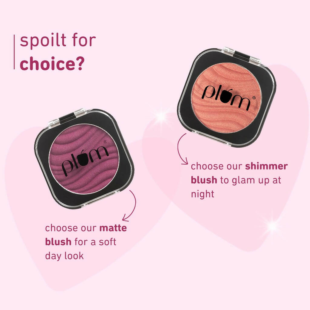 Plum Cheek-A-Boo Shimmer Blush 127 Bare Necessity - Distacart