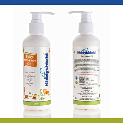 Kiddyshield Baby Massage Oil (Age 0-12 Years) - Distacart