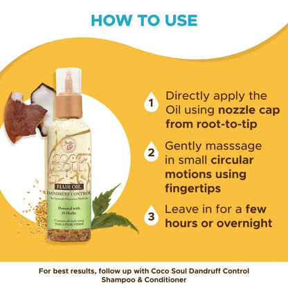 Coco Soul Hair Oil Dandruff Control - Distacart