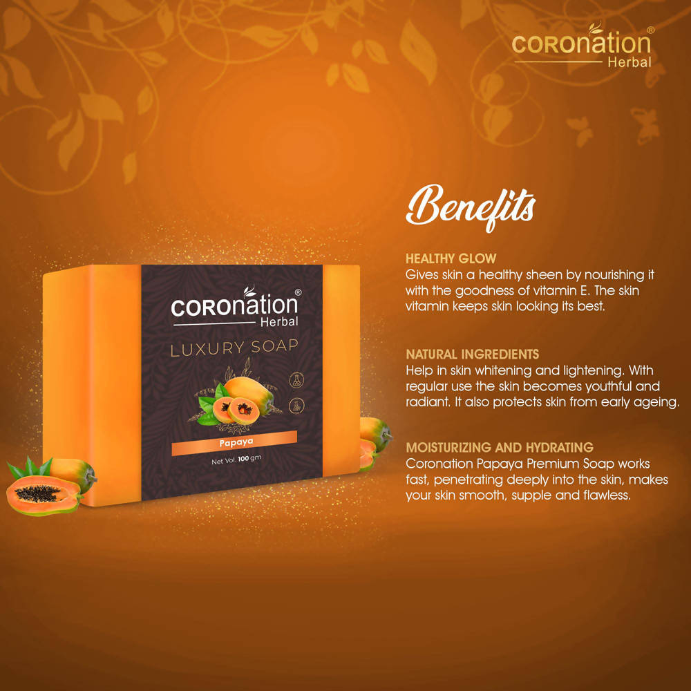 Coronation Herbal Papaya Luxury Soap - Distacart