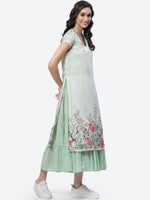 Thumbnail for Biba Women Green Floral Anarkali Kurta - Distacart