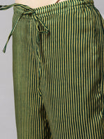 Thumbnail for Biba Women Green Printed Kurta with Trousers - Distacart