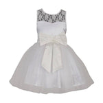 Thumbnail for Asmaani Baby Girl Half White Color Satin Knee Length Frock (AS-DRESS_22026) - Distacart